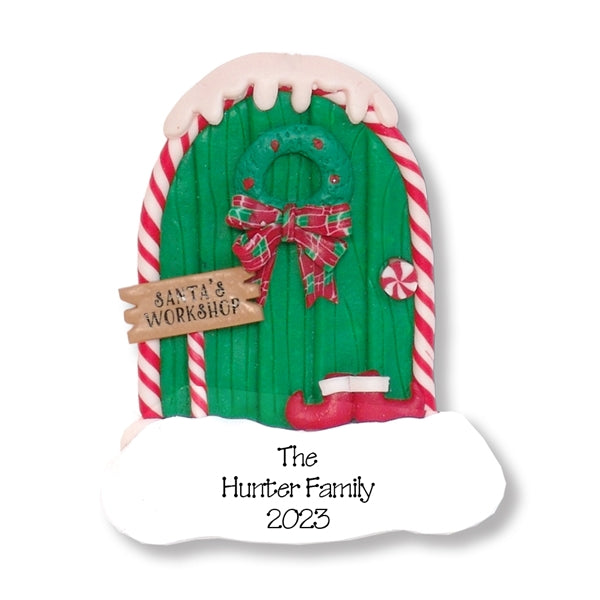 Christmas Door Personalized Home Ornament