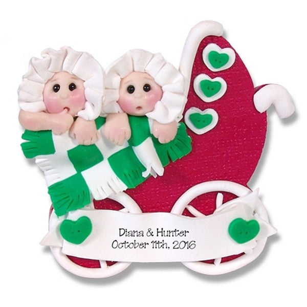 Twins Baby's 1st Christmas Ornament Limited Edition