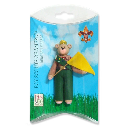 Belly Bear Scout-Boy Personalized Ornament  in Custom Gift Box