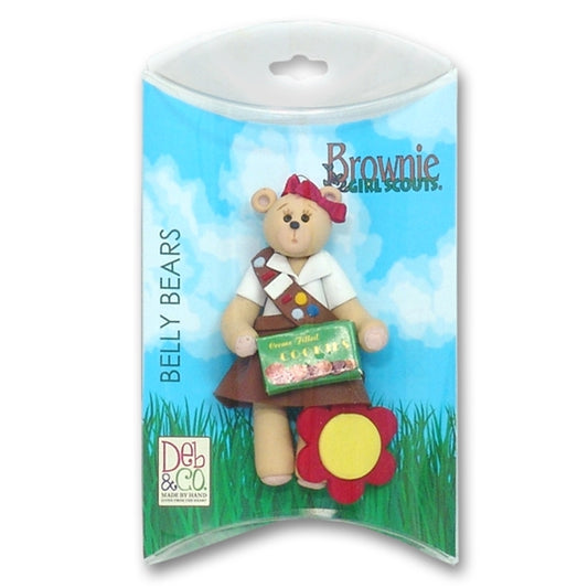 Belly Bear Brownette Personalized Christmas Ornament in Custom Gift Box
