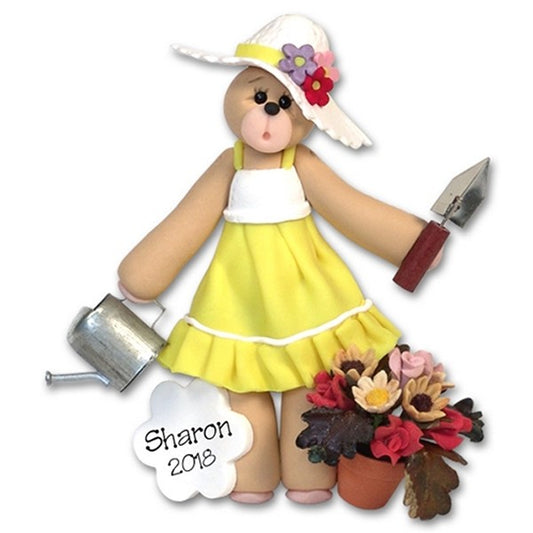 Gardener Belly Bear Personalized Christmas Ornament