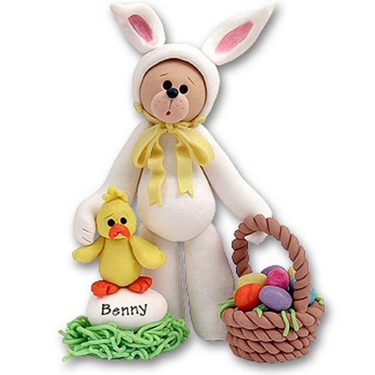 Belly Bear in Bunny Suit Personalized Ornament