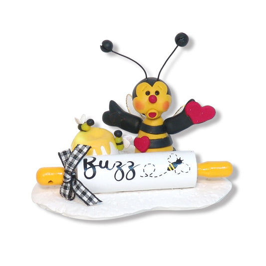 Bee with Rolling Pin  Figurine