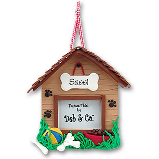 RESIN Doggy Personalized Ornament<br>Picture Frame
