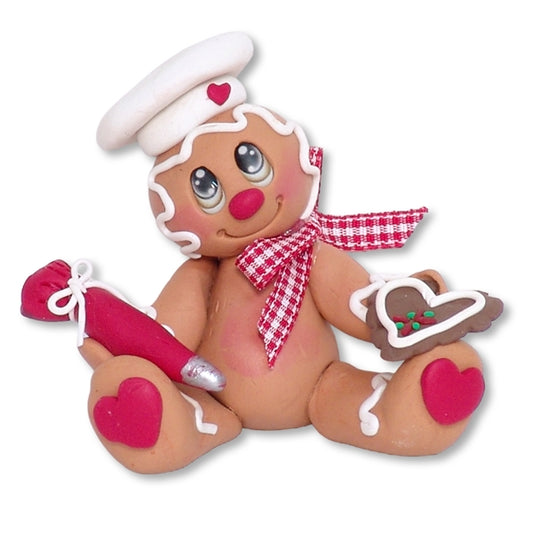 Gingerbread Figurine Handmade Polymer Clay