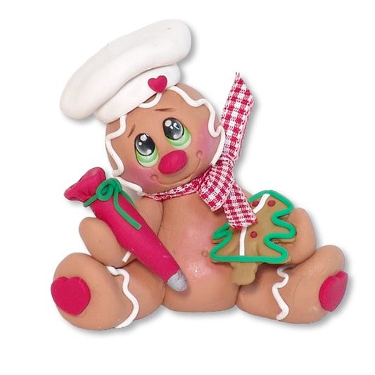 Gingerbread Figurine Handmade Polymer Clay
