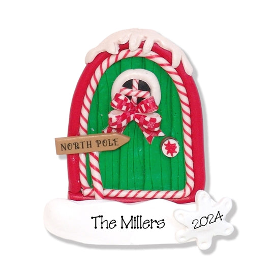 Christmas Door Personalized Home Ornament