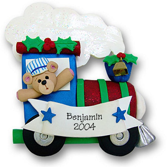 Santas Train<br>Personalized Christmas Ornament