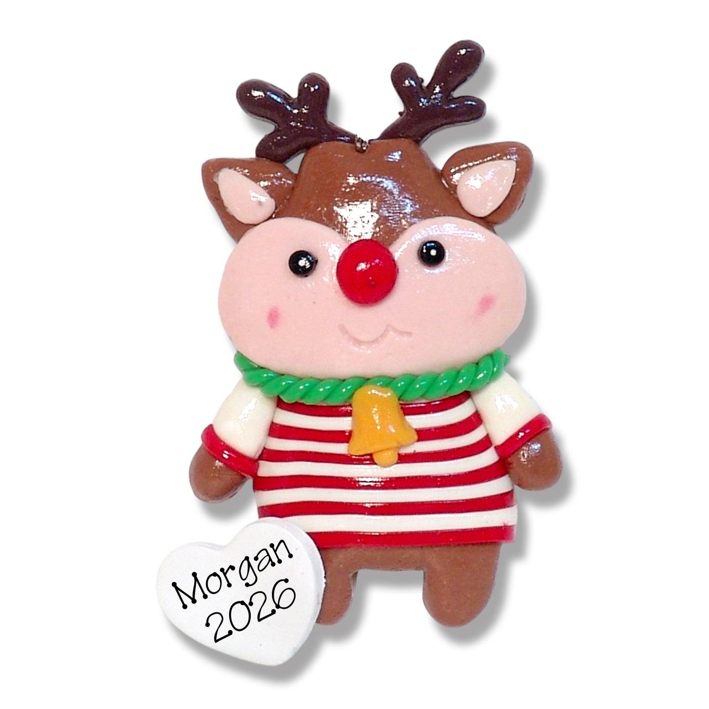 Reindeer Personalized Christmas Ornament - 2
